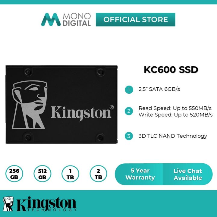 Kingston SSD KC600 SATA 2.5