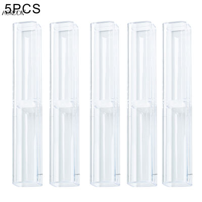 Clear Mini Storage Box Acrylic Pen Pencil Case Sleeve Holder Single Pen Case Pencil Bag FL