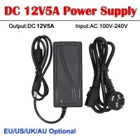 DC 12V5A แหล่งจ่ายไฟอะแดปเตอร์ AC 100โวลต์-240โวลต์แปลงสำหรับกล้อง/วิทยุเฝ้าระวังกล้องวงจรปิด/เติม /Dvr ระบบ