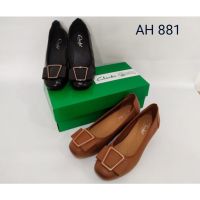 ~ Clarks 881 WEDGES รองเท้าหนัง 4 ซม. สําหรับผู้หญิง