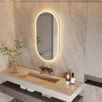 วงรี กระจกห้องน้ำ LED Bathroom Makeup Mirror with Backlit 3 Lights Anti-fog กระจกห้องน้ำติดผนัง สัมผัสได้