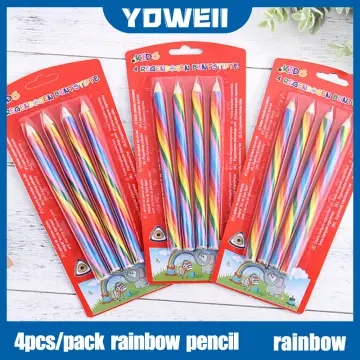 12 Colors Rainbow Pencils, 10 mm Thick Jumbo Colored Pencils for