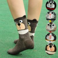 （A Beautiful） Jellysocks SimpleFashionable Pug Border Collie Patterned Female Ladies FunSocks