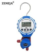 Pressure Gauge Manifold Refrigeration Manifold Tester Meter Digital Vacuum Pressure HVAC Temperature Tester Freon Pressure