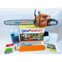 ( Pro+++ ) คุ้มค่า เลื่อยยนต์ NEW WEST 588 รุ่นงานหนัก บาร์โซ่ 22 นิ้ว STIHL แท้ อึด ทน แรง ร้อนไม่ดับ เอียงตัดได้ 360 องศา ราคาดี เลื่อย ไฟฟ้า เลื่อย วงเดือน เลื่อย ฉลุ เลื่อย ตัด ไม้