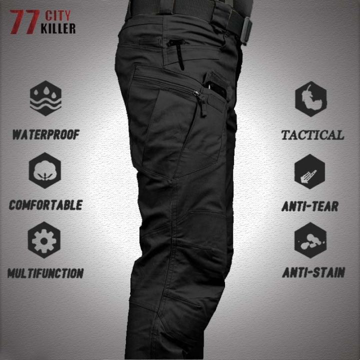 ใหม่กางเกงยุทธวิธีทางทหารกันน้ำกางเกงcargoผู้ชายbreathable-swatกองทัพสีทึบกางเกงขายาวต่อสู้ทำงานjoggersขนาดs-3xl-tcp0001