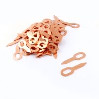 100Pcs Key Shape Copper Ring Welding Kit Accessories Dent Pulling Rings Hook Washer Pull Hammer Kit