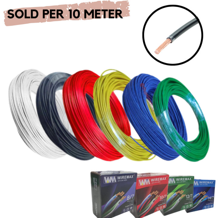 WIREMAX ⚡ THHN/THWNSIZE 12/7 (3.5mm²) stranded wire Affordable Per 10
