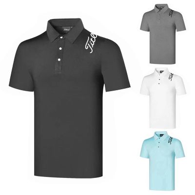 TaylorMade1 DESCENNTE Mizuno PXG1 Odyssey Master Bunny J.LINDEBERG♝  Golf clothing mens short-sleeved t-shirt quick-drying breathable polo shirt sports casual jersey golf perspiration top