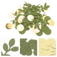 【CC】 100Pcs Shower Leaves Baby Paper Wedding Decorations Supplies