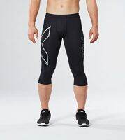 2XU MENS 3/4 HYOPTIK COMPRESSION TIGHTS - MA3518b