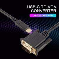 CONISTON อะแดปเตอร์ VGA USB 1.8M ฮับตัวรับ VGA ชนิด C อุปกรณ์คอมพิวเตอร์ USB C ไปยังตัวแปลงวีจีเอตัวรับ VGA Type C ไปยังสาย VGA 3.1 USB ไปยังสาย VGA USB C เป็นตัวแปลง VGA