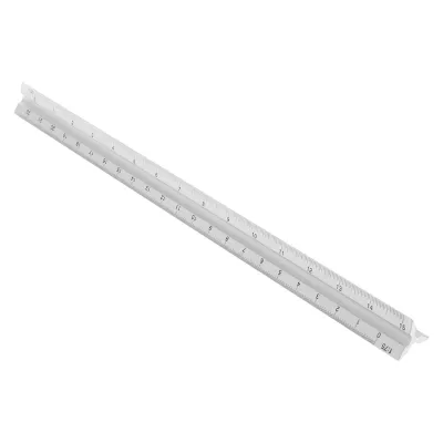 30cm Aluminium Metal for TRIANGLE Scale Architect Engineer Technical Ruler 12 quot;