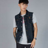 Mens West สีดำสีฟ้า DENIM คาวบอยชายแขนกุดเสื้อผ้าสบายๆขนาดใหญ่5XL 6XL 7XL 8XL GILET Homme Uomo ป้อมปราการ chaleco