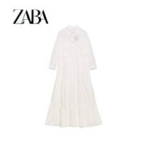 European and American style spring new womens cotton shirt dress 02597840250 2597840