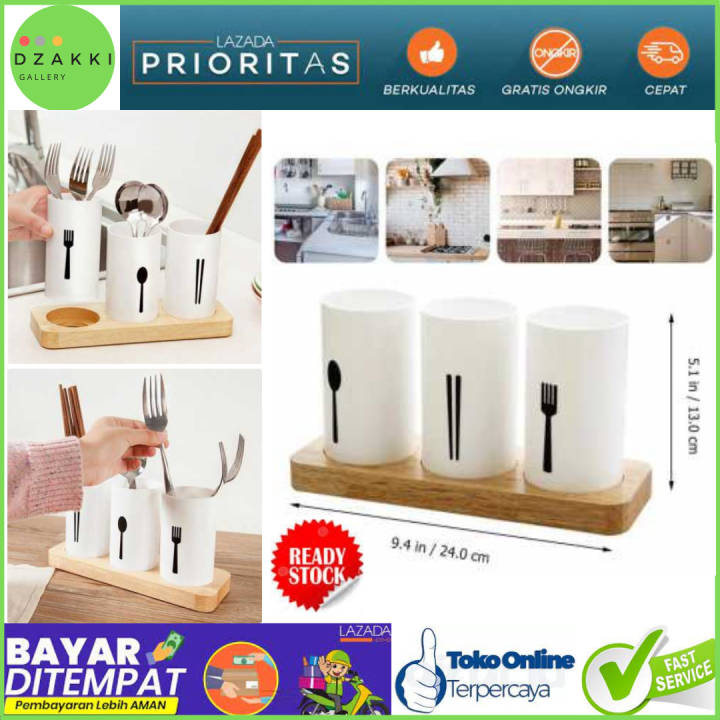 Accessories Rak Sendok Rak Organizer Dapur Tempat Sendok Garpu Storage / empat Sendok / Garpu ...