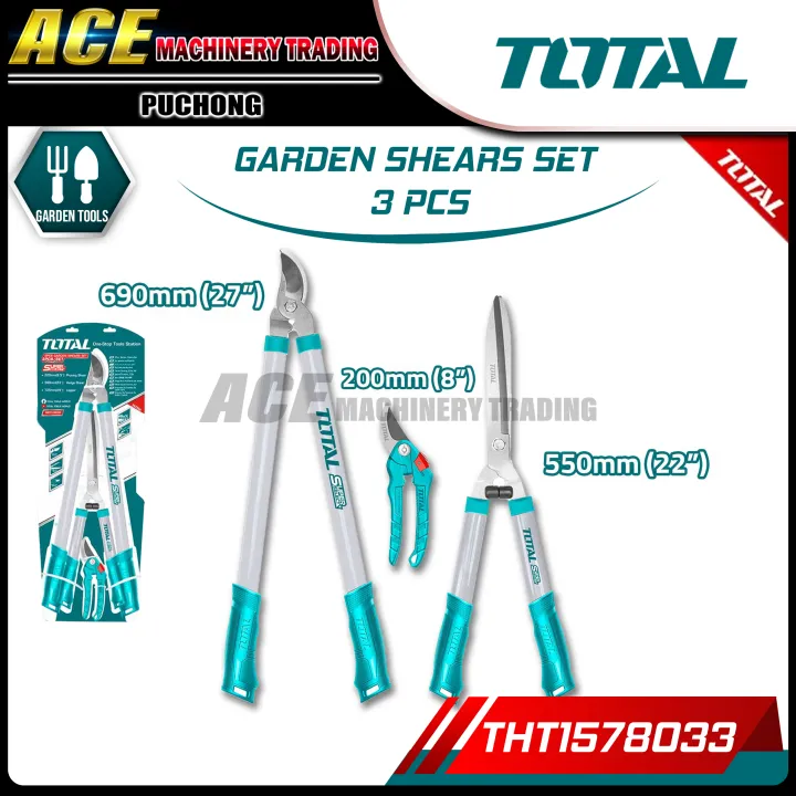 TOTAL 3pcs garden shears set (THT1578033)