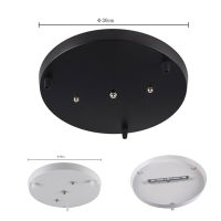 Mounting Accessory 3 Lamps Bar Round Ceiling Mounted Plate Base Canopy Customized for Pendant Hanging Lights Iron Pendant Light