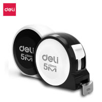 Deli ตลับเมตร ตลับเมตรพกพา 5เมตร  3เมตร หนาอย่างดี ความแม่นยำสูง มีกันกระแทก มาพร้อมตัวล็อคสายวัด Steel Tape