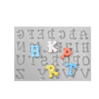 Alphabet Letter Number Decoration Craft Silicone Mold With Hole for Jewel Pendant Creative Keychain Crystal Epoxy Resin Mould Bread Cake  Cookie Acces