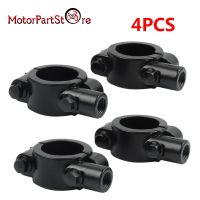 2 Pairs Universal Motorcycle Rearview Handlebar Mirror Mount Holder Adapter Clamp Base 10mm Thread for ATV Scooter Bike Mirrors