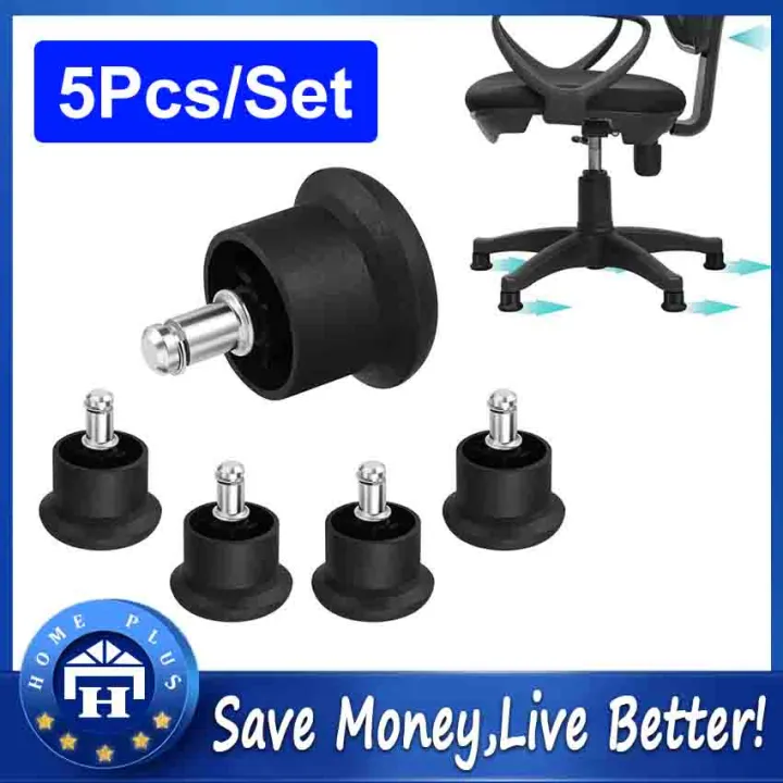 5pcs Office Replacement Black Felt Pad Glides For Carpet Self Adhesive