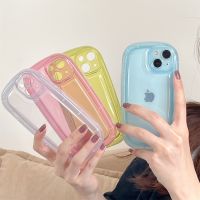 yqcx001 sell well - / Luxury Korean Cute Candy Color Transparent Phone Case for iPhone 14 13 12 11 Pro Max X XS XR Kawaii Clear Soft Cover Funda