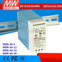 2.5A 1.25A 5V 12V 24V 48V หมายถึงดี5A AC-DC 10A รางดินอุตสาหกรรม50W 60W MDR-60-12 MDR-60-5 MDR-60-48 MDR-60-24