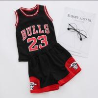 ชุดบาส ชุดบาสเด็ก BULLS 23    ผ้าตาข่าย