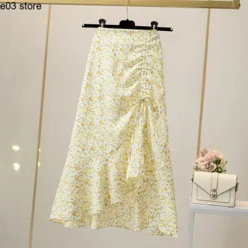 Chân váy hoa nhí xếp ly lưng thun  Shopee Việt Nam