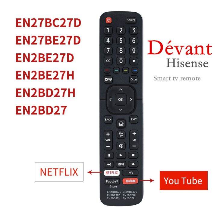Hisense smart tv remote control Replacement EN2BE27 for Hisense 6in1TV