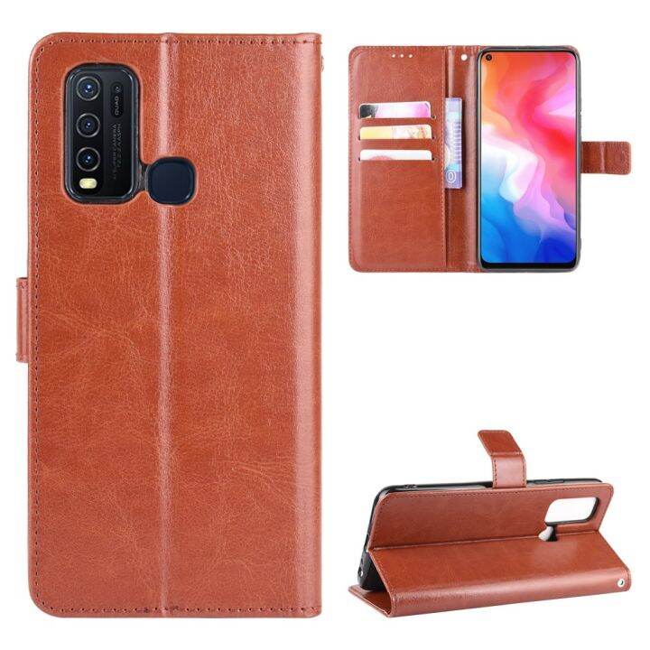 เคสโทรศัพท์ฝาพับหนัง-pu-vivo-y30-เคสฝาหลัง-y30-y-30-vivoy30