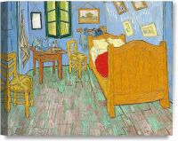 ห้องนอนใน Arles รุ่นที่สาม Vincent Van Gogh ศิลปะบนผนังผ้าใบ Giclee ขั้นตอนก่อนทำศิลปะสำหรับการตกแต่งบ้าน30x24
