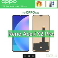 LCD Tft ทดสอบ100% สำหรับ Realme X2 Pro อะไหล่ทดแทนประกอบหน้าจอดิจิตอลสัมผัสสำหรับ Oppo Reno ACE PCLM10 Lcd