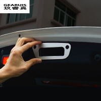 รถจัดแต่งทรงผมรถ Trunk Handle กรอบเลื่อมภายในสแตนเลสสติกเกอร์สำหรับ Benz C Class W205 2015-2017 GLC