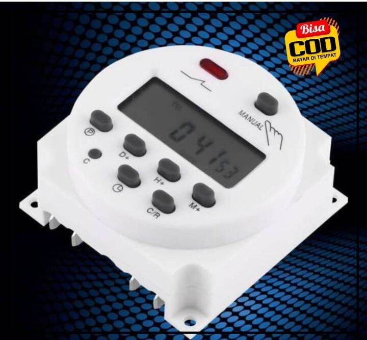 DIGITAL PROGRAM TIMER STOP KONTAK LISTRIK MANUAL/OTOMATIS SNI COM 220V