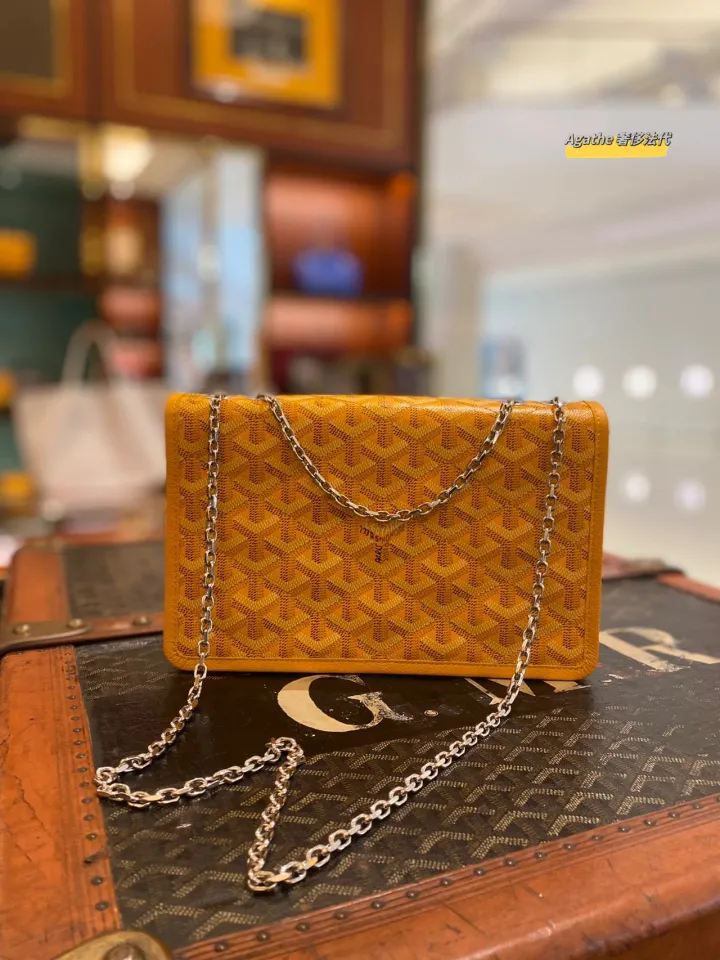 GOYARD/ Goya Alexandre III series old flower chain bag canvas