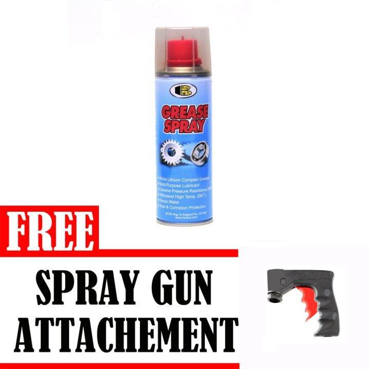 Bosny Grease Spray MultiPurpose Lubricant White Lithium Complex Grease