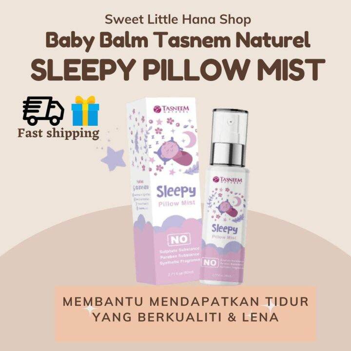 Sleepy Pillow Mist Tasneem Naturel (80 ml)bantu anak mudah tidur dan