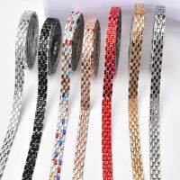 ‘；【。 5 Yard Self-Adhesive Rhinestone Tape Colorful Glitter Diamond Rion Crystal Sticker Garment Shoes Bags DIY Sewing Accessories