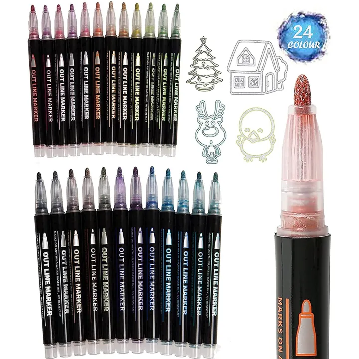 Super Squiggles Shimmer Markers 1224 Colors Doodle Dazzles Shimmer ...