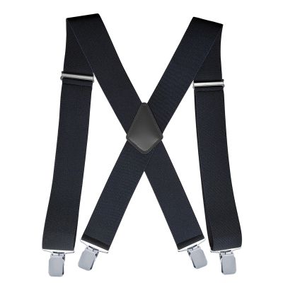 【YF】◄♕  Adult Suspenders Wide 5cm X Type Mens Braces for Trousers Male 4 Elastic Adjustable Suspender 120cmx5cm