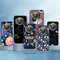 Casing Ponsel Astronot untuk Oukitel WP21 Tas Bumper Belakang Gambar Hewan Bunga Lucu TPU Silikon Lembut