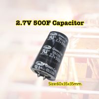 2.7V 500Fตัวเก็บประจุแบบอิเล็กโทรไลติกFarad Capacitor ชิ้นส่วนอิเล็กทรอนิกส์ -แหล่งจ่ายไฟฟ้า2.7V -Farad;500F -วัสดุ:โลหะ -ขนาด60x35x35mm/2.36x1.38x1.38"