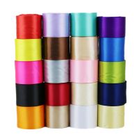 (25 yards roll) 3 inch (75mm) single-sided satin ribbon wedding decoration Christmas gift ribbon