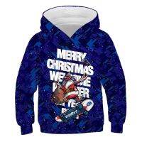 【cw】 ChristmasClausBoysSweatshirtsChristmas Print Hot Selling Kids ClothesSleeve Sport Hoodies 【hot】