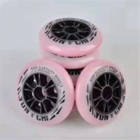 Original YUNCHI Speed Skate Wheels 85A High Elastcity Inline Skate Wheel 90 100 110mm 125mm Roller Race Tyre Marathon Track Road Training Equipment