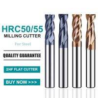 GAMONT HRC50 HRC55 2 / 4F นาโนเคลือบด้านล่างแบน Endmills ทังสเตนเหล็กคาร์ไบด์มิลลิ่งคัตเตอร์ CNC เครื่องมือ Maching เครื่องกล