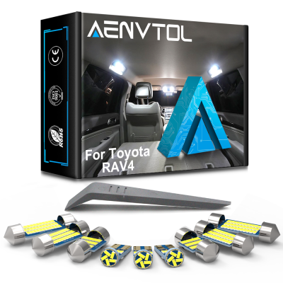AENVTOL Canbus For Toyota RAV4 1996- Car LED Interior Map Dome Trunk Light Auto License Plate Lamp Kit Accessories