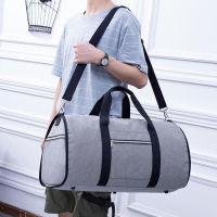 nd waterproof travel bag mens clothing bag business travel shoulder bag 2-in-1 multi-function large luggage handbag casual h